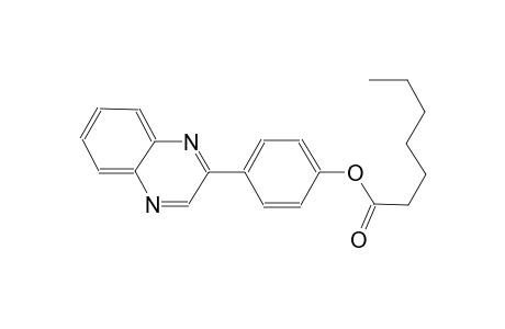 4-(2-quinoxalinyl)phenyl heptanoate
