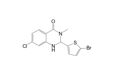 2-(5-Bromothiophen-2-yl)-7-chloro-3-methyl-2,3-dihydroquinazolin-4(1H)-one