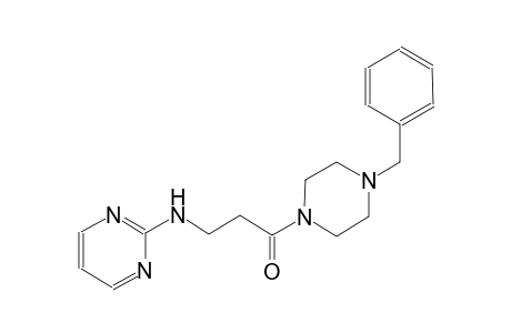 2-pyrimidinamine, N-[3-oxo-3-[4-(phenylmethyl)-1-piperazinyl]propyl]-