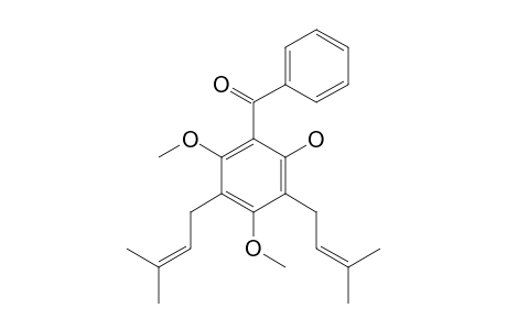 MYRTIAPHENONE-A;6-HYDROXY-2,4-DIMETHOXY-3,5-DIPRENYL-BENZOPHENONE