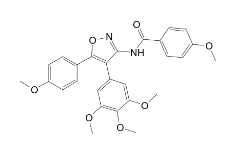4-Methoxy-N-[5-(4-methoxyphenyl)-4-(3,4,5-trimethoxyphenyl)-3-isoxazolyl]benzamide