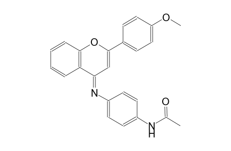 N-(4-{[(4E)-2-(4-methoxyphenyl)-4H-chromen-4-ylidene]amino}phenyl)acetamide