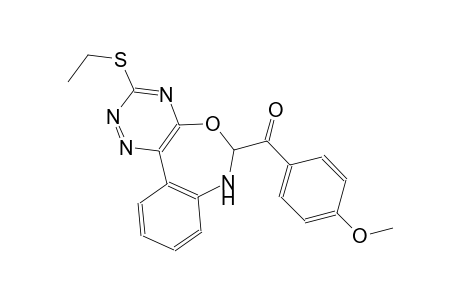 [3-(ethylsulfanyl)-6,7-dihydro[1,2,4]triazino[5,6-d][3,1]benzoxazepin-6-yl](4-methoxyphenyl)methanone