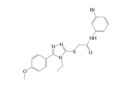 N-(3-bromophenyl)-2-{[4-ethyl-5-(4-methoxyphenyl)-4H-1,2,4-triazol-3-yl]sulfanyl}acetamide