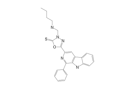 1-PHENYL-3-[3-BUTYLAMINO-(METHYL)-2-THIOXO-1,3,4-OXADIAZOL-5-YL]-BETA-CARBOLINE