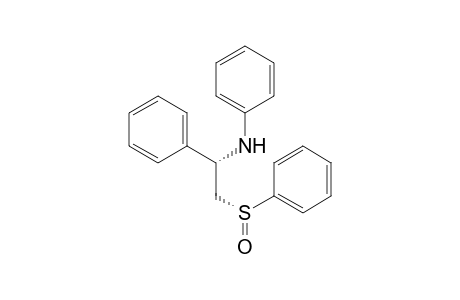 Benzenemethanamine, N-phenyl-.alpha.-[(phenylsulfinyl)methyl]-, [R-(R*,S*)]-