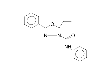 2-METHYL-2-ETHYL-3-N-PHENYLCARBAMOYL-5-PHENYL-1,3,4-OXADIAZOLINE