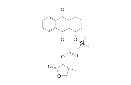 4',4'-Dimethyl-2'-oxotetrahydrofuran-3'-yl (4S)-9,10-dioxo-4-[(trimethylsilyl)oxy]-1,4,4a,9,9a10-hexahydroanthracene-4a-carboxylate