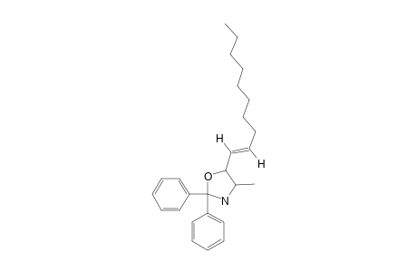 2,2-DIPHENYL-5-[(E)-DEC-1-EN-1-YL]-4-METHYLOXAZOLIDINE
