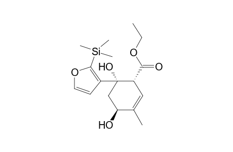 Ethyl (1RS,4SR,6SR)-4,6-Dihydroxy-3-methyl-6-(2-trimethylsilyl-3-furyl)cyclohex-2-enecarboxylate