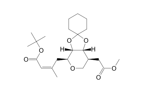 tert-Butyl 4-[3(S),4(R)-(cyclohexylidenedioxy)-5(S)-[(methoxycarbonyl)methyl]tetrahydropyran-2(S)-yl]-3-methyl-2(Z)-butenoate