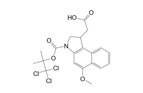 2,2,2-trichloro-1,1-dimethylethyl 1-(Carboxymethyl)-5-methoxy-1,2-dihydrobenz[e]indole-3-carboxylate