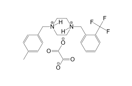 1-(4-methylbenzyl)-4-[2-(trifluoromethyl)benzyl]piperazinediium oxalate