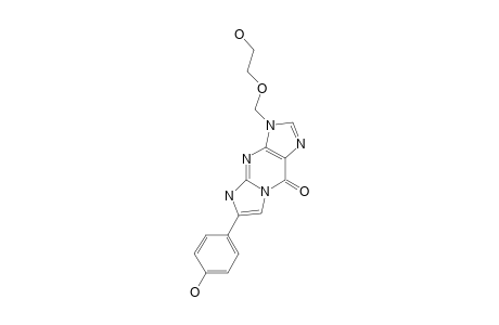 3,9-DIHYDRO-3-[(2-HYDROXYETHOXY)-METHYL]-6-(4-HYDROXYPHENYL)-9-OXO-5H-IMIDAZO-[1,2-A]-PURINE