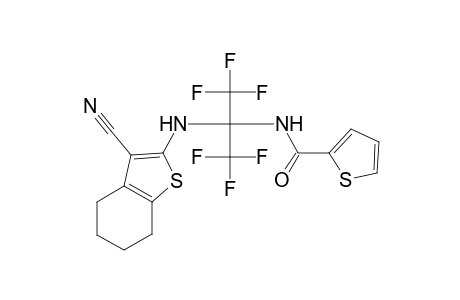 N-[1-[(3-Cyano-4,5,6,7-tetrahydro-1-benzothien-2-yl)amino]-2,2,2-trifluoro-1-(trifluoromethyl)ethyl]-2-thiophenecarboxamide