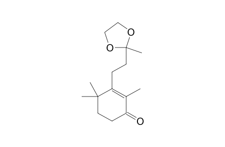 2,4,4-TRIMETHYL-3-[2-(2-METHYL-[1,3]DIOXOLAN-2-YL)-VINYL]-CYCLOHEX-2-ENONE