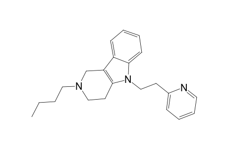 2-Butyl-5-[2-(2-pyridinyl)ethyl]-2,3,4,5-tetrahydro-1H-pyrido[4,3-b]indole