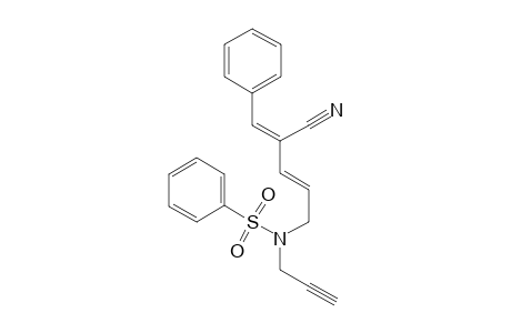 N-[(2E,4Z)-4-cyano-5-phenyl-penta-2,4-dienyl]-N-(2-propynyl)benzenesulfonamide