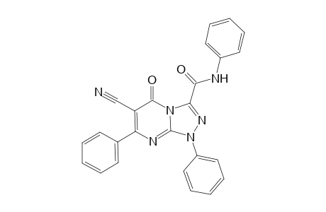 N-Phenyl-6-cyano-1,7-diphenyl-[1,2,4]triazolo[4,3-a]pyrimidin-5(1H)-one-3-carboxamide