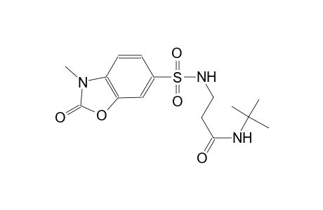 propanamide, 3-[[(2,3-dihydro-3-methyl-2-oxo-6-benzoxazolyl)sulfonyl]amino]-N-(1,1-dimethylethyl)-