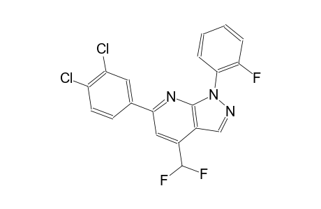 1H-pyrazolo[3,4-b]pyridine, 6-(3,4-dichlorophenyl)-4-(difluoromethyl)-1-(2-fluorophenyl)-