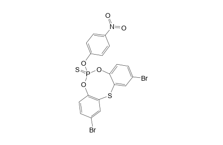 6-(4-NITROPHENOXY)-2,10-DIBROMODIBENZO-[D,G]-[1,3,6,2]-DIOXATHIAPHOSPHOCIN-6-SULFIDE