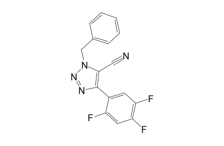 3-Benzyl-5-(2',4',5'-trifluorophenyl)-3H-(1,2,3)-triazole-4-carbonitrile