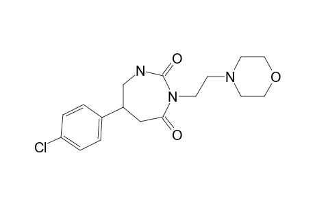 3-(2-MORPHOLINOETHYL)-6-(4-CHLOROPHENYL)-PERHYDRO-1,3-DIAZEPINE-2,5-DIONE