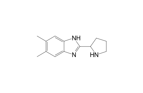 5,6-Dimethyl-2-(2-pyrrolidinyl)-1H-benzimidazole
