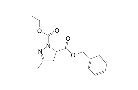 5-Benzyl 1-ethyl 3-methyl-4,5-dihydro-1H-pyrazole-1,5-dicarboxylate