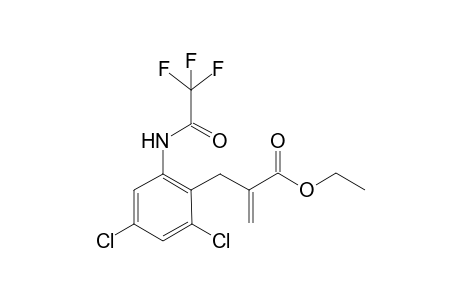 Ethyl 2-{2,4-dichloro-6-[(trifluoroacetyl)amino]benzyl}acrylate