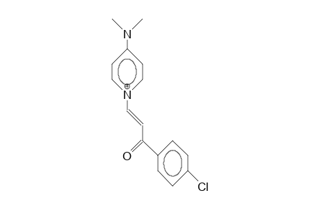 1-(3-[4-Chloro-phenyl]-3-oxo-1-propenyl)-4-dimethylamino-pyridinium cation