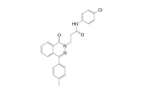 N-(4-chlorophenyl)-3-(4-(4-methylphenyl)-1-oxo-2(1H)-phthalazinyl)propanamide