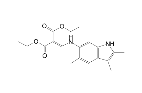 propanedioic acid, 2-[[(2,3,5-trimethyl-1H-indol-6-yl)amino]methylene]-, diethyl ester