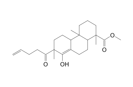 Methyl 1,2,3,4,4a,4b,5,6,7,9,10,10a-dodecahydro-1,4a,7-trimethyl-8-hydroxy-7-(4'-pentenoyl)-1-phenanthrenecarboxylate