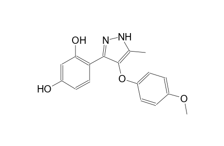 1,3-benzenediol, 4-[4-(4-methoxyphenoxy)-5-methyl-1H-pyrazol-3-yl]-