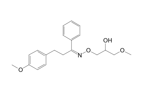 1-(2-Hydroxy-3-methoxypropyloximino)-3-(p-methoxyphenyl)-1-phenylpropane