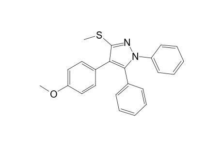 4-(4-Methoxyphenyl)-3-(methylthio)-1,5-diphenyl-1H-pyrazole