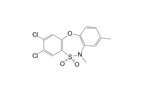 6H-dibenzo[b,f][1,4,5]oxathiazepine, 2,3-dichloro-6,8-dimethyl-, 5,5-dioxide