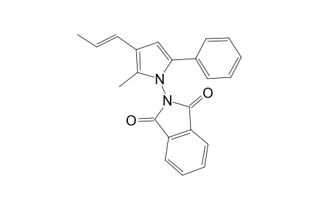 (E)-2-(2-methyl-5-phenyl-3-(prop-1-en-1-yl)-1H-pyrrol-1-yl)isoindoline-1,3-dione