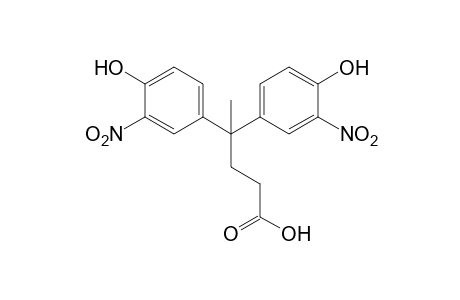 4,4-bis(4-hydroxy-3-nitrophenyl)valeric acid