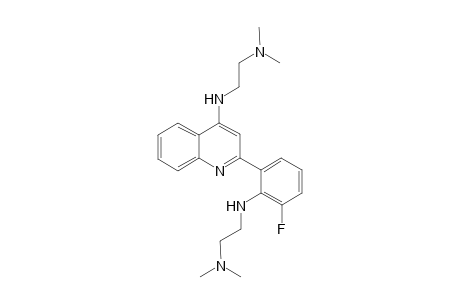 N-[2-(Dimethylamino)ethyl]-2-[2-[[2-(dimethylamino)ethyl]amino]-3-fluorophenyl]quinolin-4-amine