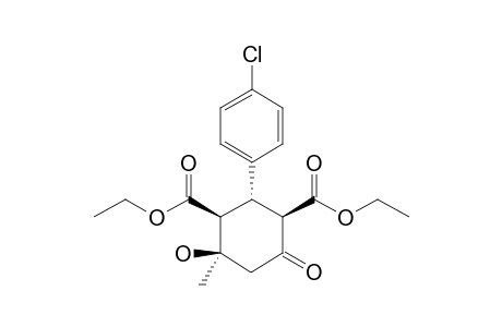3-(PARA-CHLOROPHENYL)-2,4-BISETHOXYCARBONYL-5-HYDROXY-5-METHYLCYCLOHEXANONE