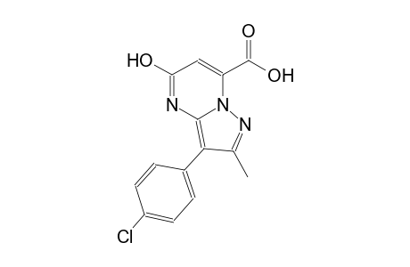 pyrazolo[1,5-a]pyrimidine-7-carboxylic acid, 3-(4-chlorophenyl)-5-hydroxy-2-methyl-