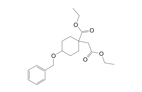 Cyclohexaneacetic acid, 1-(ethoxycarbonyl)-4-(phenylmethoxy)-, ethyl ester