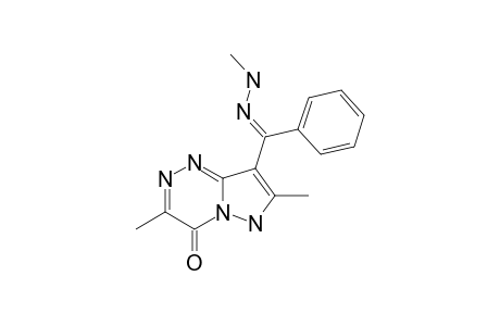 3,7-DIMETHYL-8-[1-(METHYLHYDRAZONO)-1-PHENYL-METHYL]-6H-PYRAZOLO-[5,1-C]-[1,2,4]-TRIAZIN-4-ONE