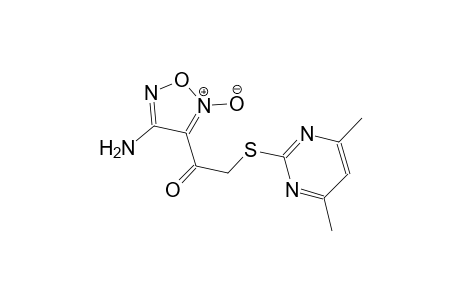ethanone, 1-(4-amino-2-oxido-1,2,5-oxadiazol-3-yl)-2-[(4,6-dimethyl-2-pyrimidinyl)thio]-