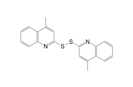 4-methyl-2-[(4-methyl-2-quinolinyl)disulfanyl]quinoline