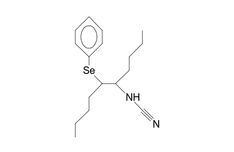 erythro-(1-Butyl-2-phenylseleno-hexyl)-cyanamide