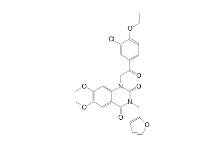 1-[2-(3-chloro-4-ethoxyphenyl)-2-oxoethyl]-3-(2-furylmethyl)-6,7-dimethoxy-2,4(1H,3H)-quinazolinedione